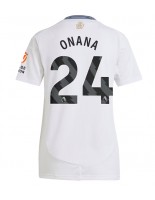 Aston Villa Amadou Onana #24 Bortedrakt Dame 2024-25 Korte ermer